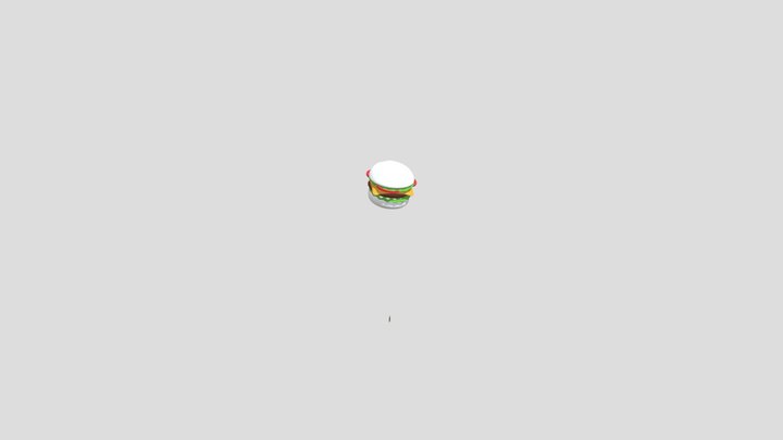 spongebob burger 3D Model
