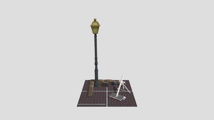 5 props ww2 3D Model