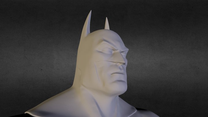 Batmanbust Reworked 3D Model