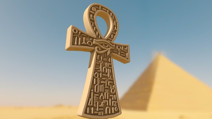 Ankh (Egyptian Cross of Life) 3D Model