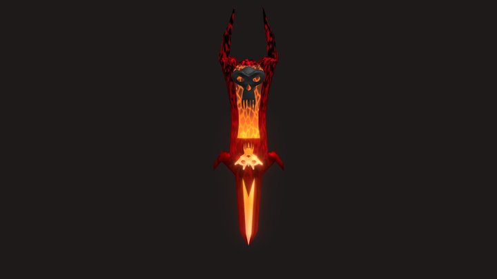 demon Sword 3D Model