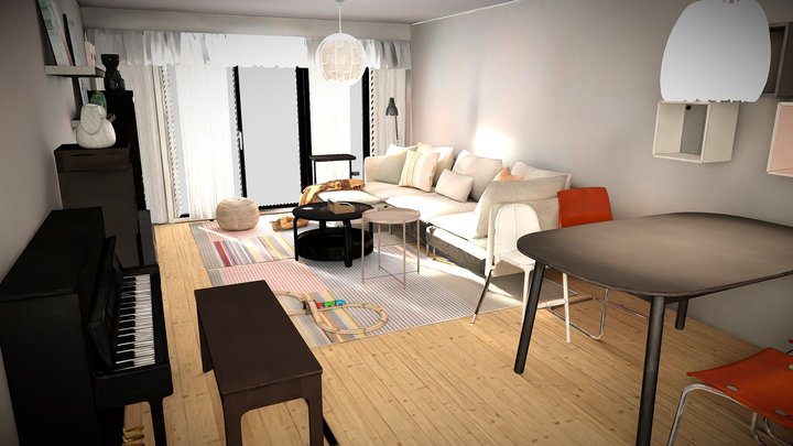 Scene Baked 3D Model