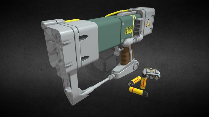 Fallout Laser Pistol 3D Model
