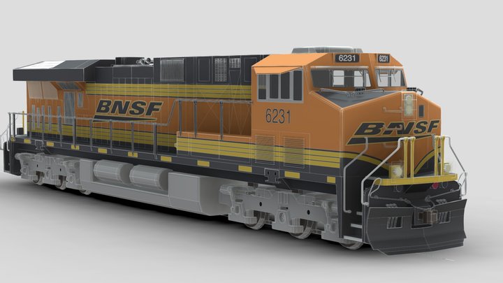 BNSF 6231 3D Model