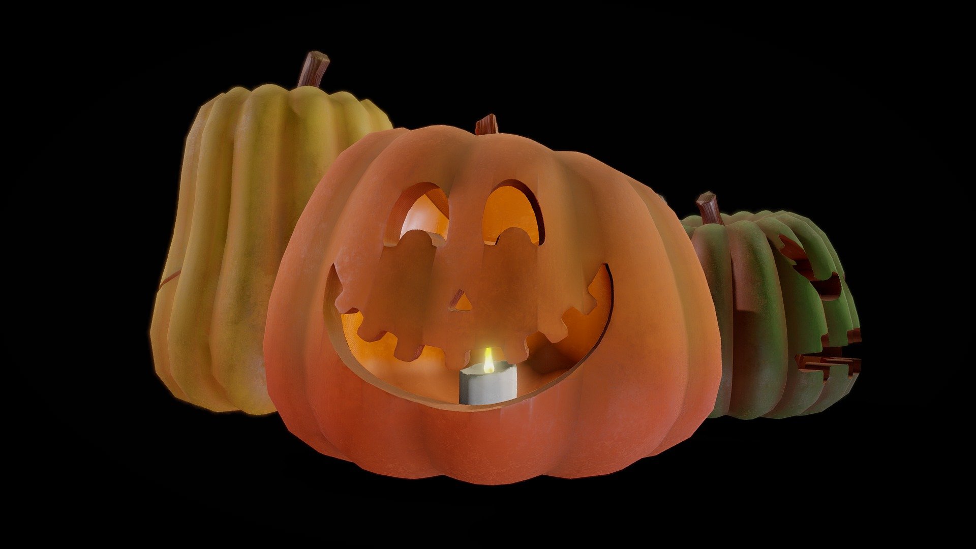 Jack O Lanterns Buy Royalty Free 3d Model By Ludichris F77ef65 Sketchfab Store 6109