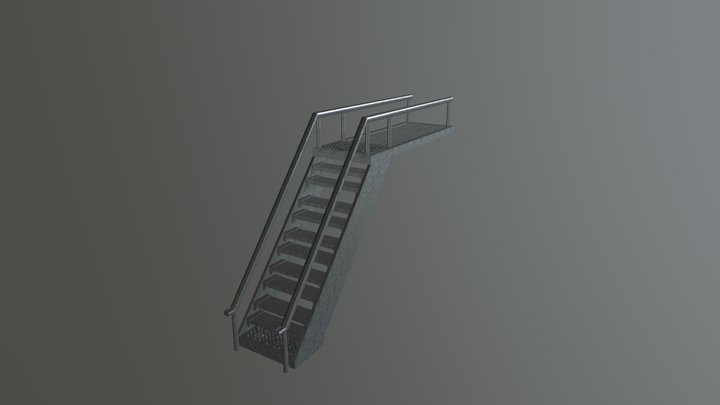 Stairs clean 3D Model