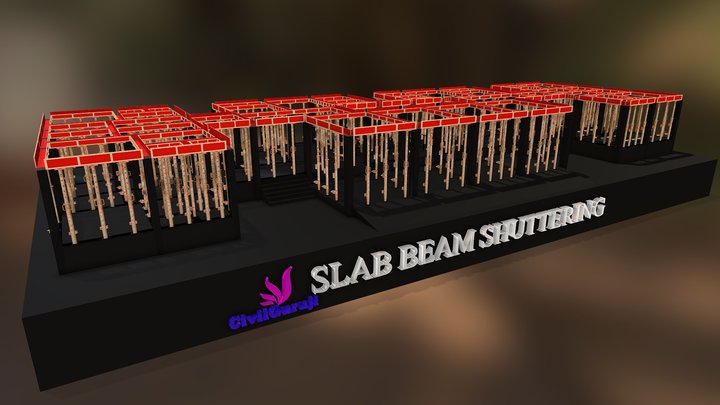 31 SLAB BEAM SHUTTERING_obj 3D Model