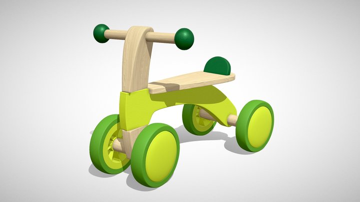 Kids Balance Bike 3D Model