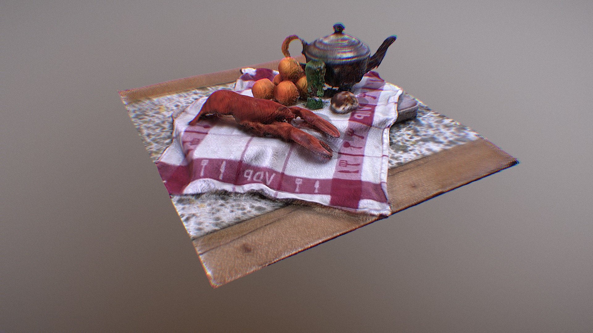 Lobster and shell