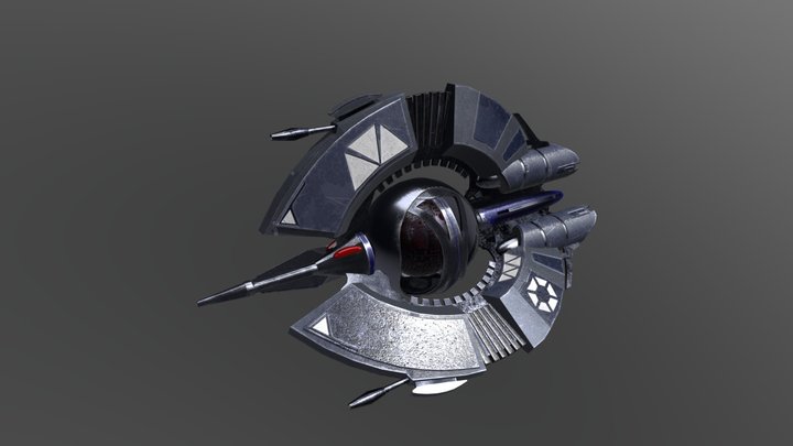 Tri-Droid Fighter 3D Model
