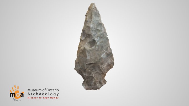 Projectile Point  - Thos Lyons Site Object 508 3D Model
