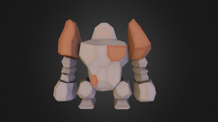 377 Regirock 3D Model