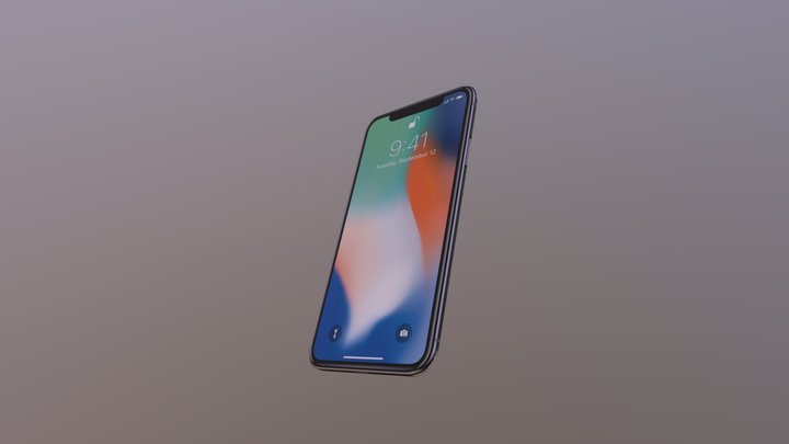 iPhoneX 3D Model