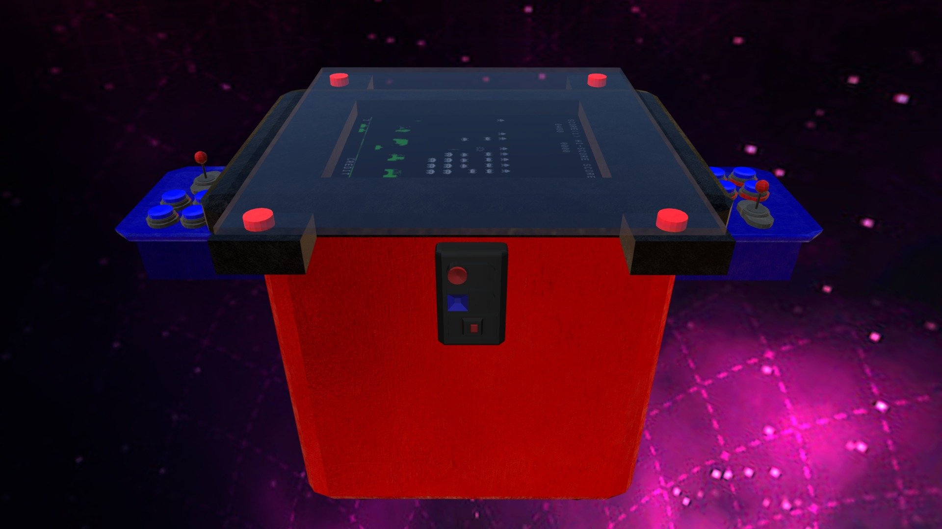 Tabletop Arcade .glb (v0.9) FREE Low Poly Download Free 3D model by