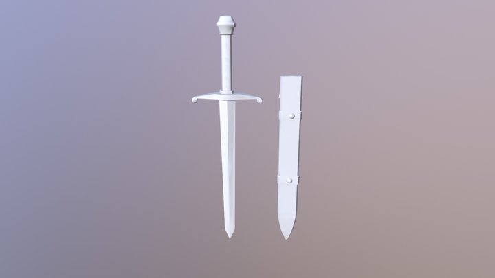 Trunks Sword Color 3D Model