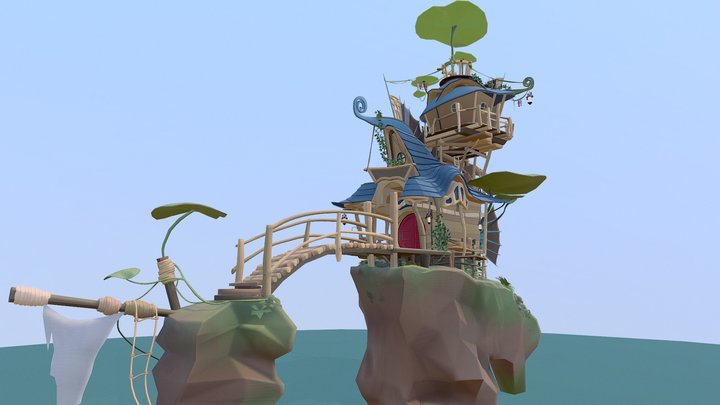 Fantasy villa 3D Model