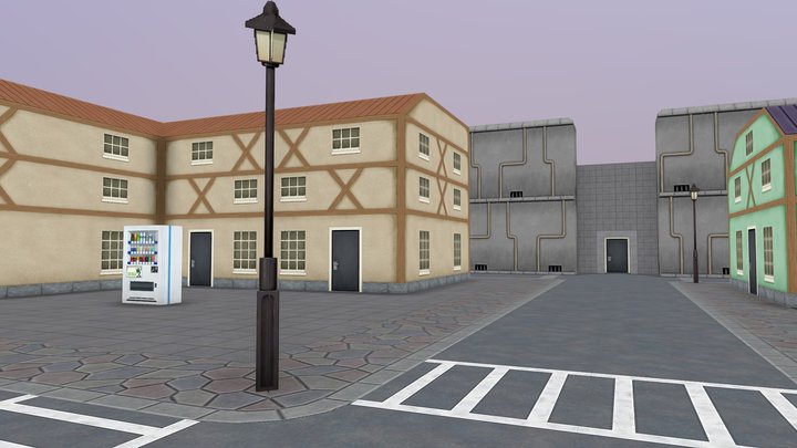 Sealos Island Town - Map Remake 3D Model