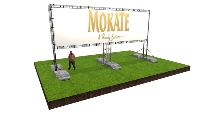 Konstrukcja reklamowa STANDARD 3D Model