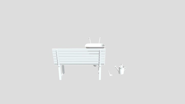 Eco House - 3 Simple Props And Hard Prop 3D Model