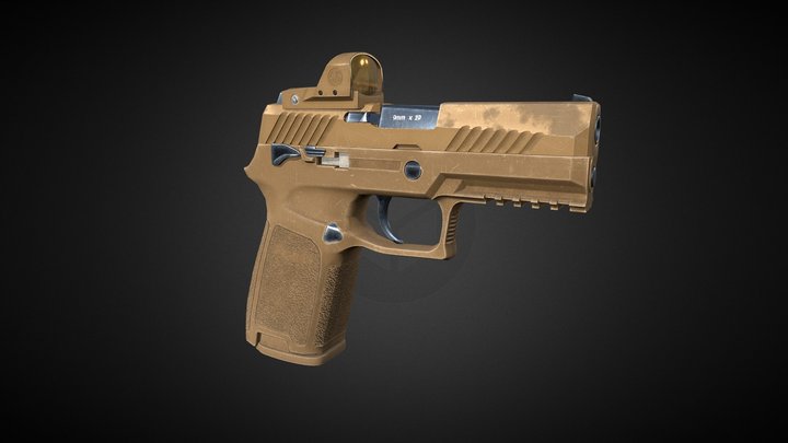 Sig-Sauer P-320 3D Model