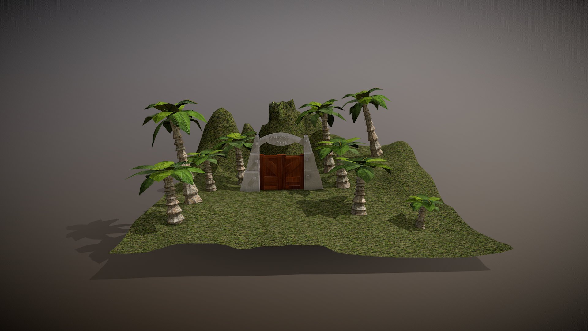 Jurassic Park Final Sketchfab Upload