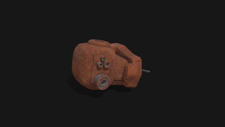 Mecha_Helmet_Sketchfab_01 3D Model