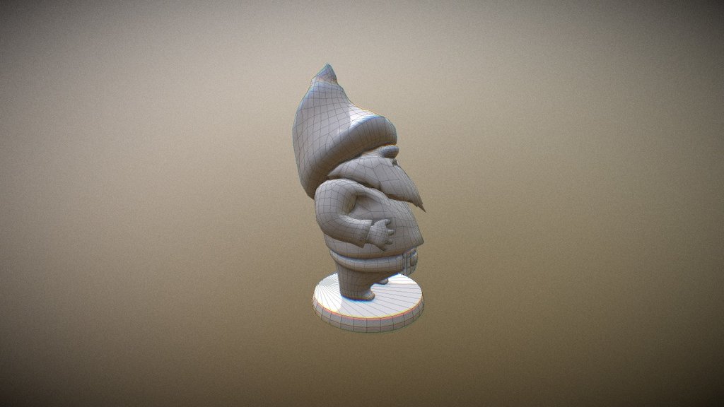 Gnome Holding Belly