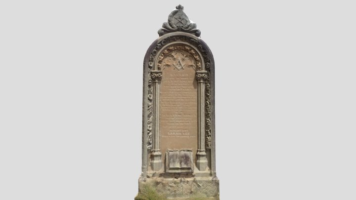 Carved headstone - Rookwood Cemetery  Sydney. 3D Model
