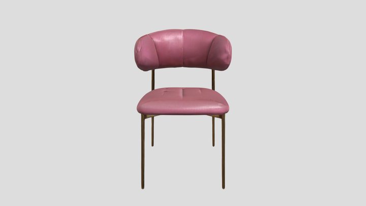 Blush Elegance Chair 3D Model