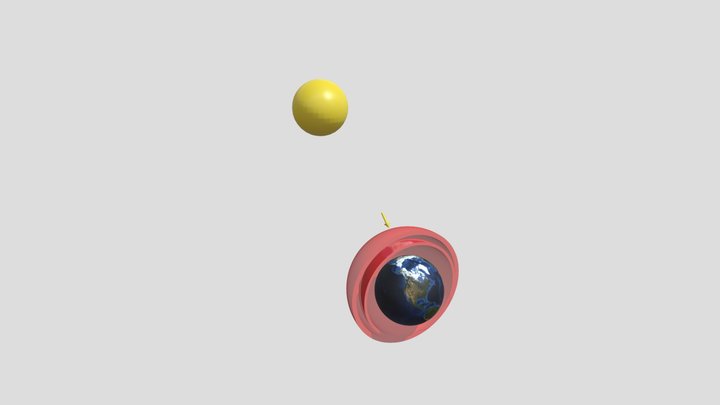 Gas de Efecto Invernadero - Efecto Antropogénico 3D Model