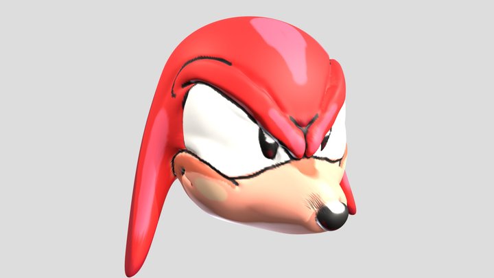 Knuckles head 3D Model