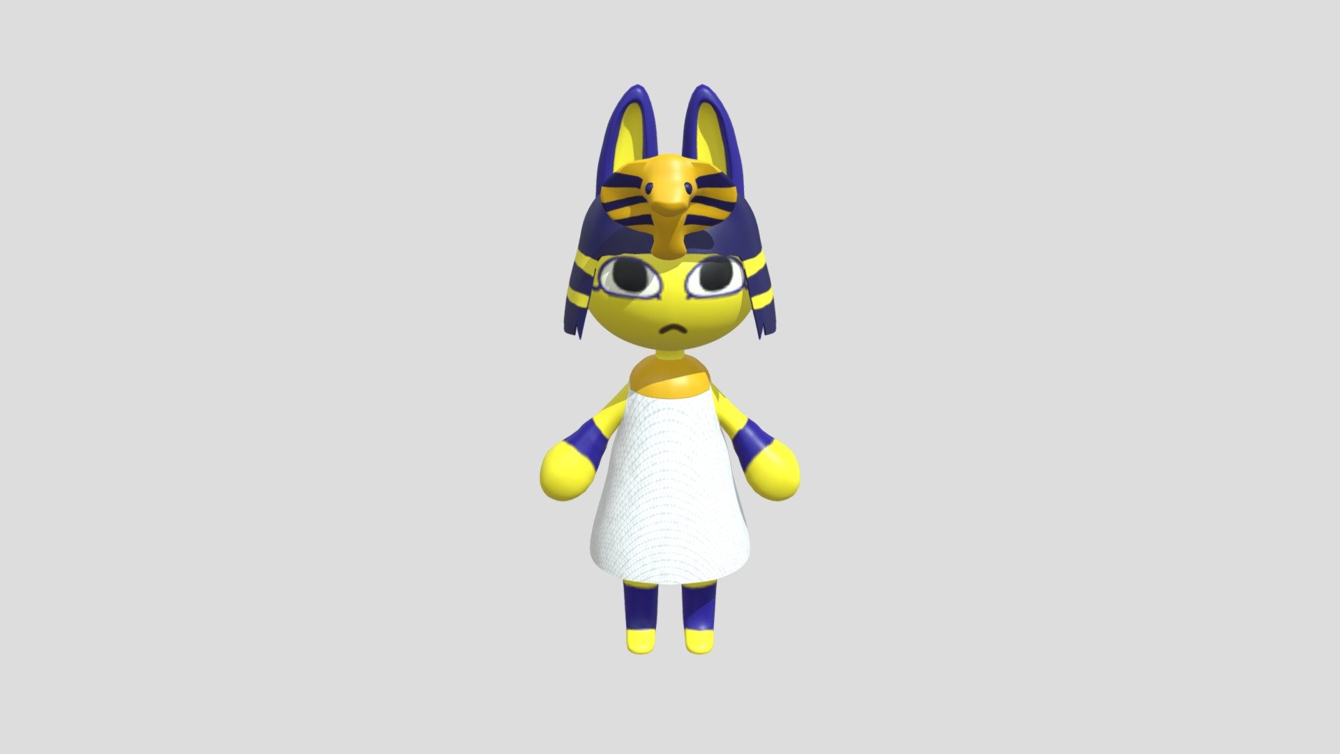 ANKHA THE CAT (ANIMAL CROSSING) - Download Free 3D Model By Andrés ...