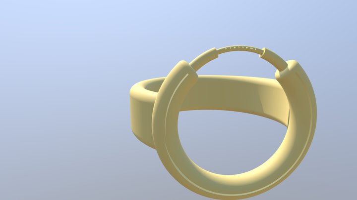 Gold Ring 1 3D Model