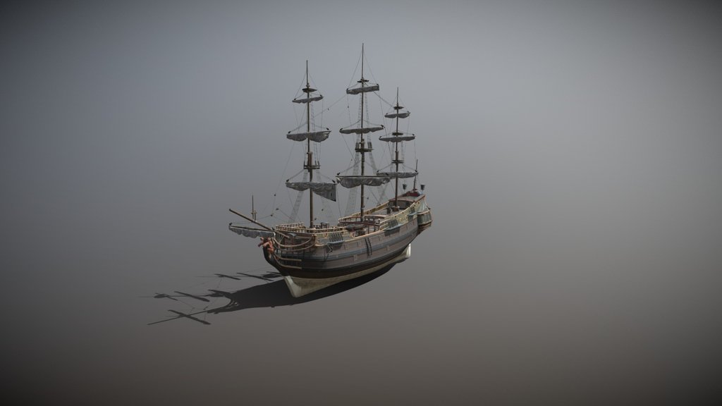 Pirate ship (Rigged)