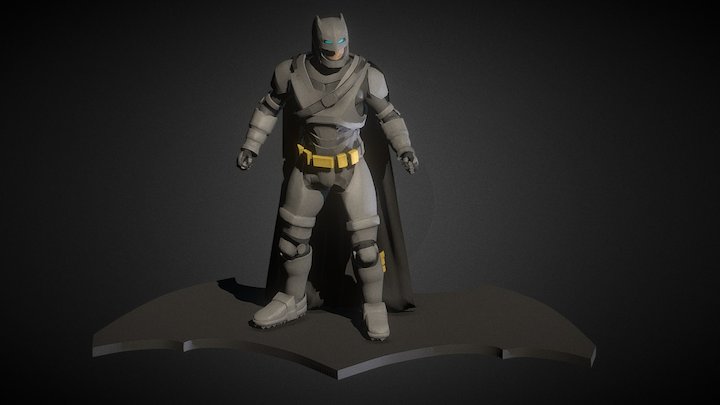 Armored Batman posed 3D Model