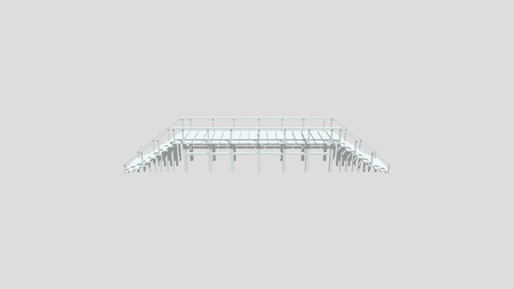 Wooden bridge 3D Model