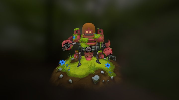 Moss the robot 3D Model
