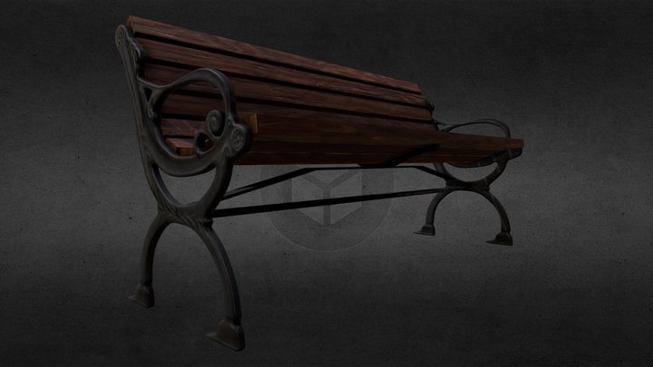 Victorian Bench 3D Model