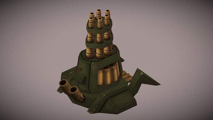 Anti Air Machine Gun 3D Model