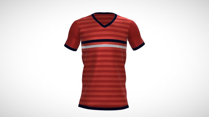 Soccer Jersey Shirt 3D Model