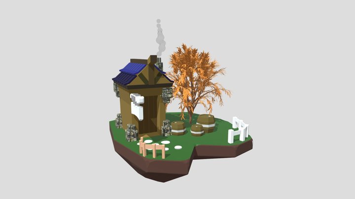 домик 3D Model