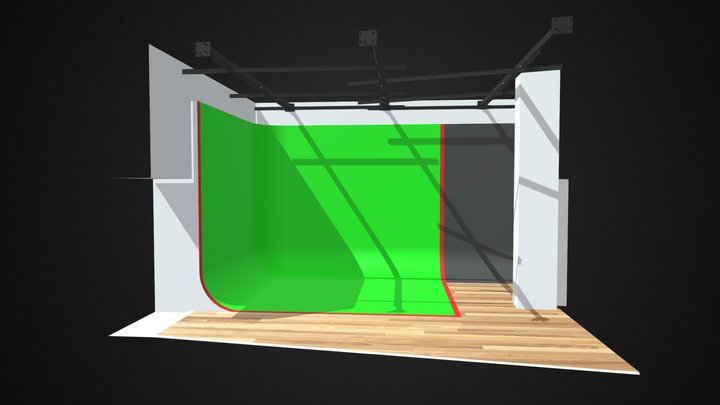 Green screen for reckeen.com 3D Model