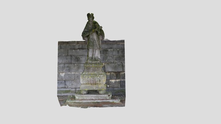 Johannes Nepomuk Statue 1733 3D Model