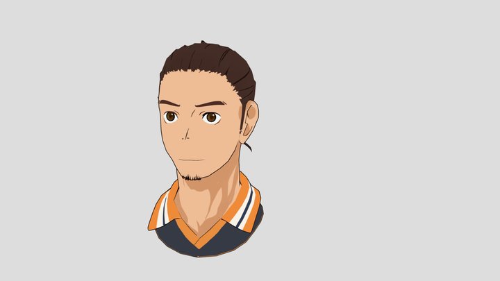 Asashi Haikyuu 3d anime character 3D Model
