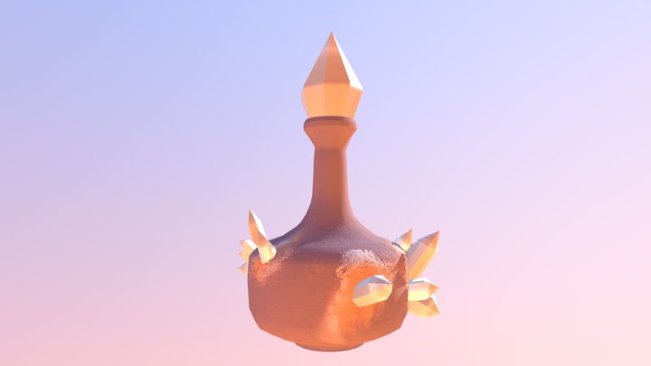 Crystal Bottle 3D Model