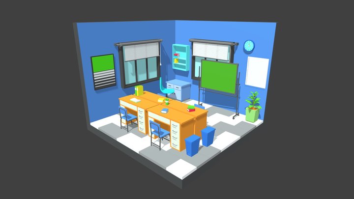Cute Magic – Stylized Low Poly - Free 3D Model
