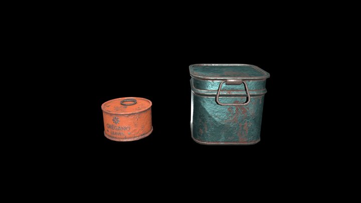 Ration Tins 3D Model
