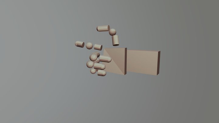 Gun Hand 3D Model