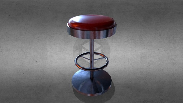 Bar Stool 3D Model