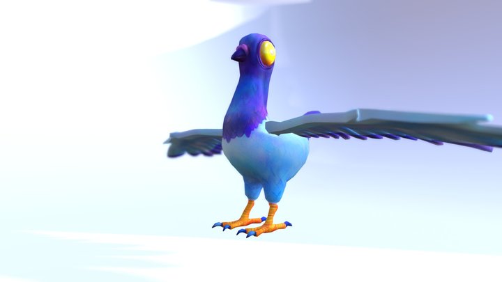 Pigeon_RIG 3D Model